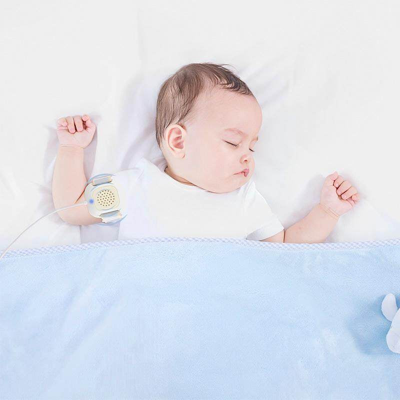 READY STOCK!!! Bedwetting Alarm Children Bedwetting Monitor Arm Wear Moisture Sensor Bed Wetting Alarm Sound Light
