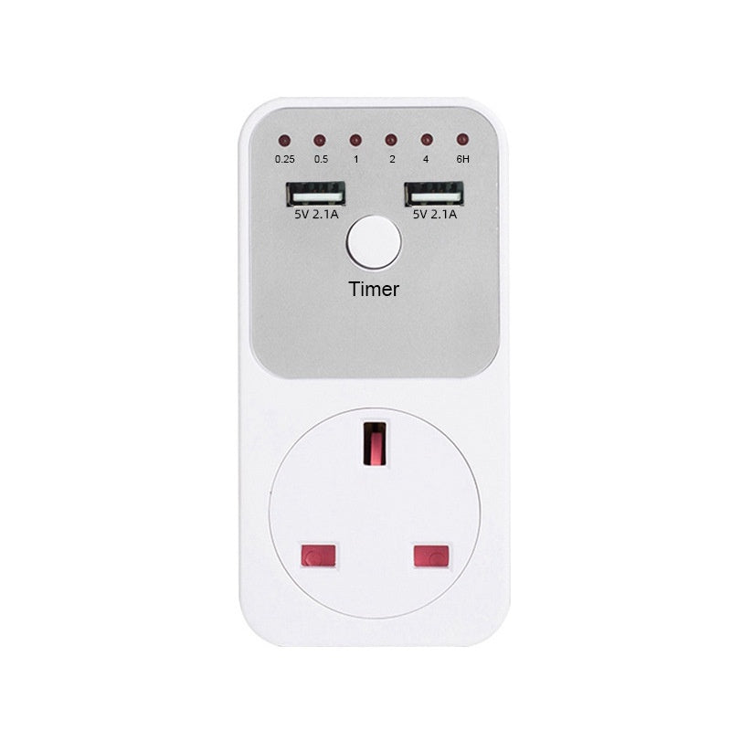READY STOCK‼️ Countdown Timer Socket Plug-in Switch Pengawal Masa Suis Automatik Untuk Peralatan Elektrik 插座式倒计时定时器
