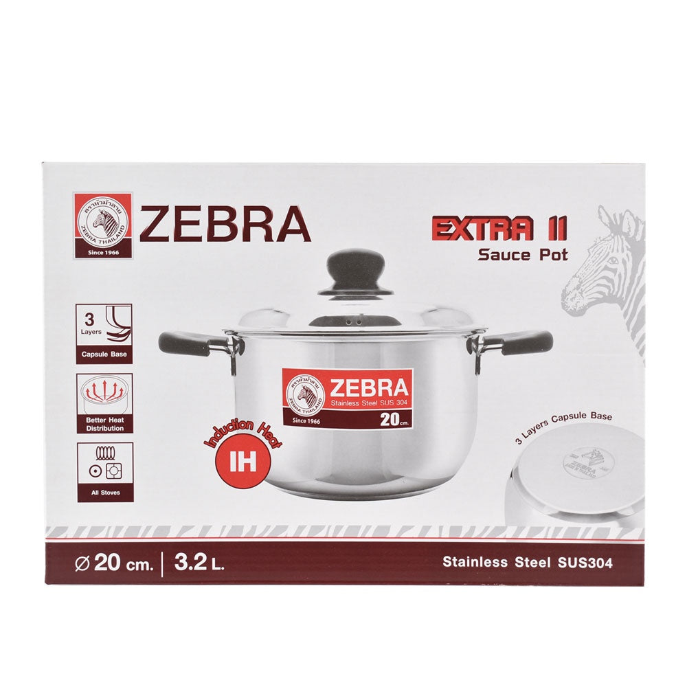 READY STOCK!!! Original THAILAND Zebra Extra II Sauce Pot (20cm/22cm)