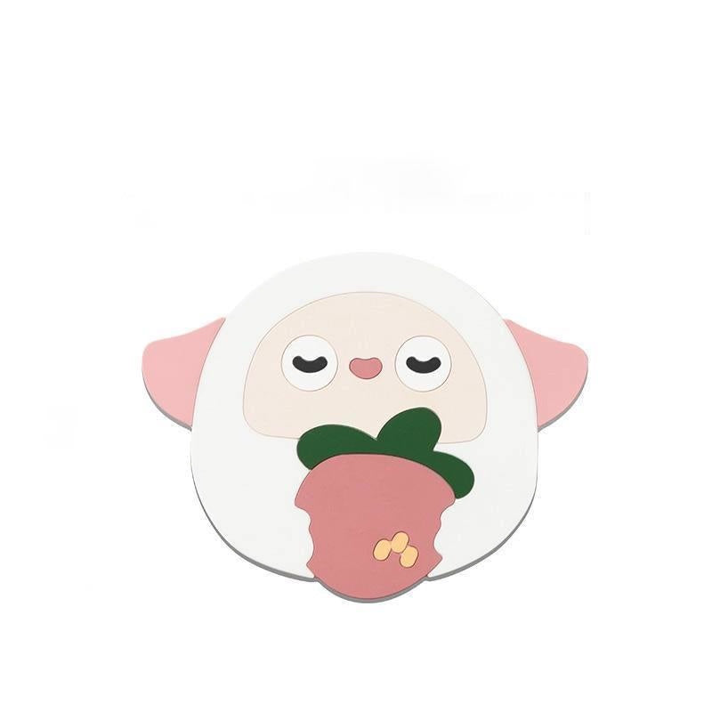 READY STOCK!!!Silicone Heat Insulation Pad Cartoon Cup Mat Anti-scalding Anti-skid Coaster Milk Coffee Cup Mats隔热垫