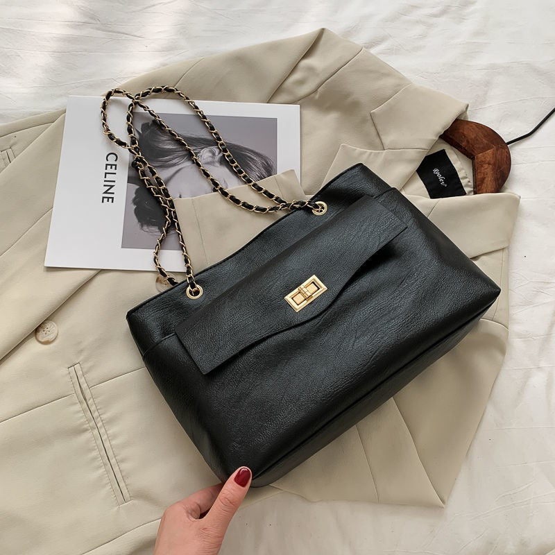 READY STOCK!!!BSB1101 PU Sling Bag New Fashion Casual Lady Handbag Beg Solid Color Shoulder Casual Bucket Bags大容量斜挎包