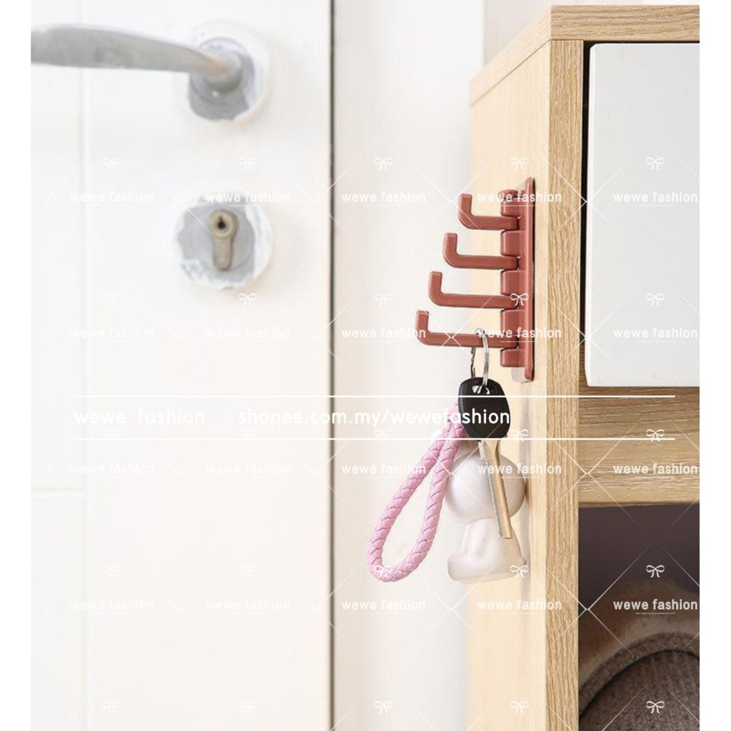 READY STOCK!!!Multi-Function Organ Shape Hook Kitchen/Bathroom Wall Hanging Without Trace Racks