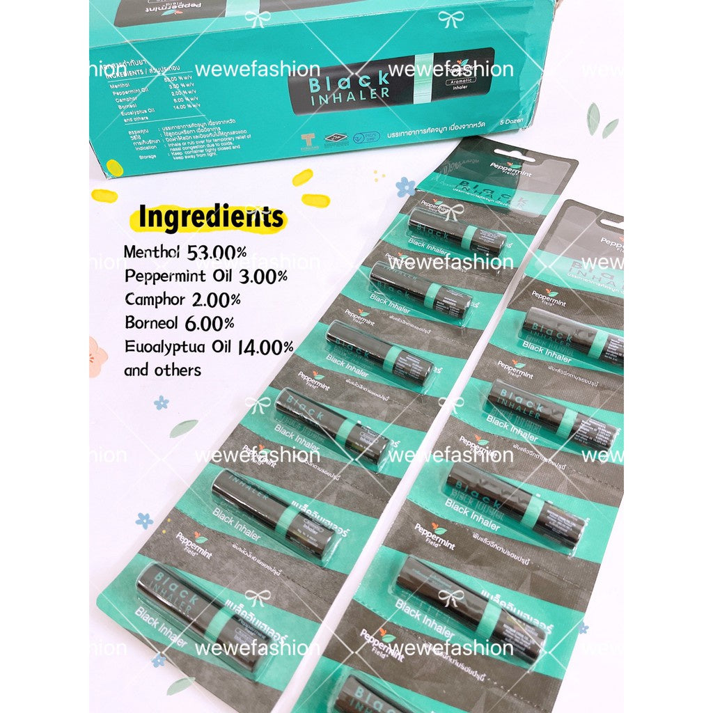 READY STOCK!!!Nasal Inhaler Peppermint Field Spa Aroma Aromatic 薄荷香筒鼻通