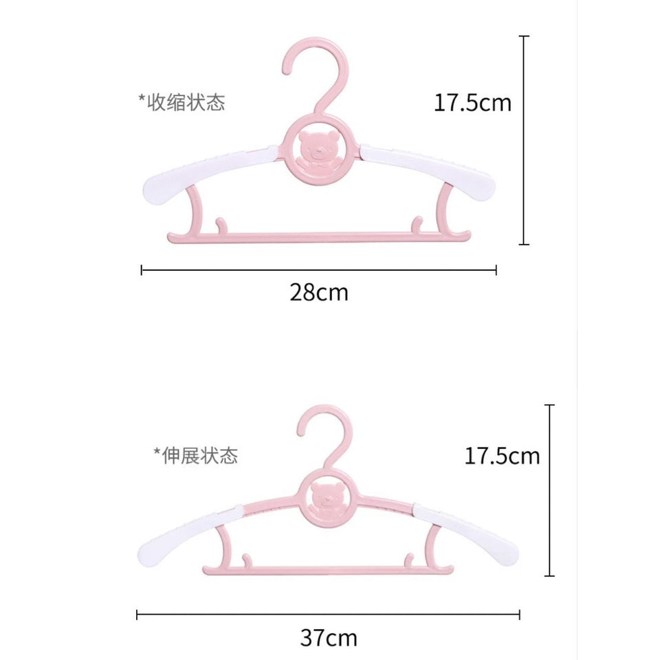 READY STOCKS!!!Mickey Kitty Pooh Cartoon Baby Kids Plastic Clothes Hanger卡通衣挂