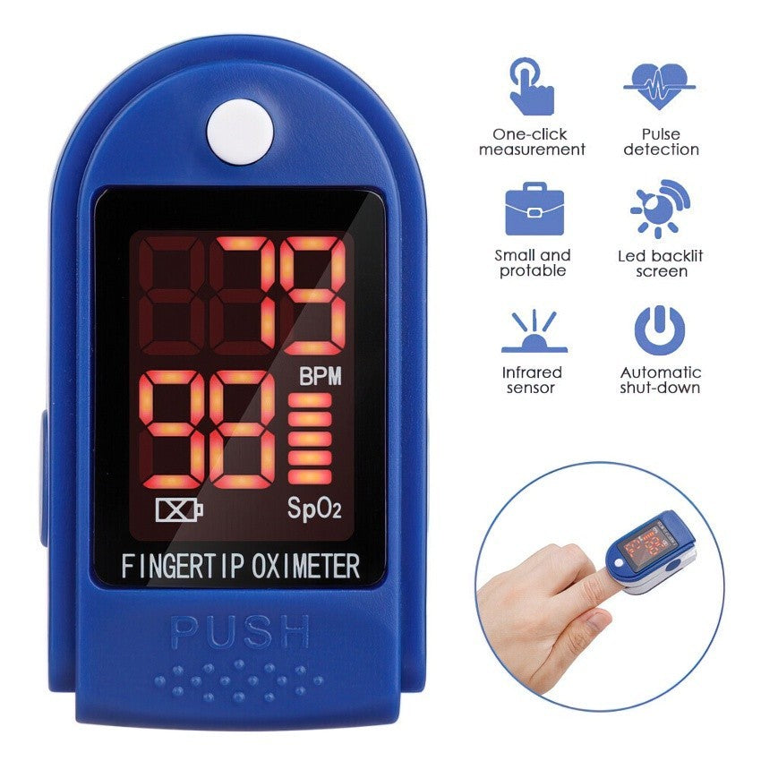 READY STOCK!!!Portable Finger Oximeter Fingertip Pulse Medical Sleep Monitor Heart Rate Spo2 Pulse LK87
