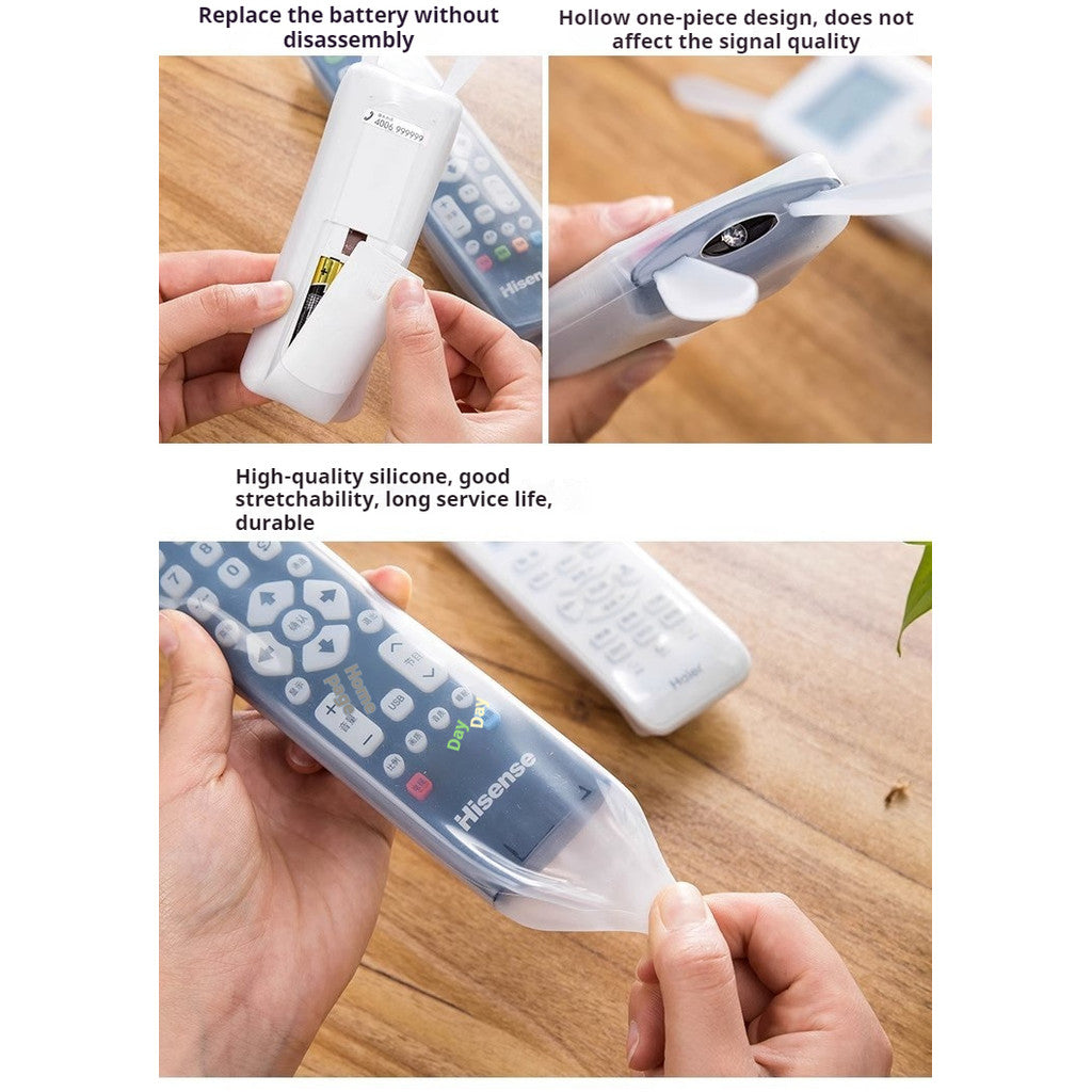 READY STOCK!!! Cartoon Rabbit Ear Silicone Transparent/Luminous Remote Control Cover Waterproof Dust proof Case 兔子遥控器防尘罩