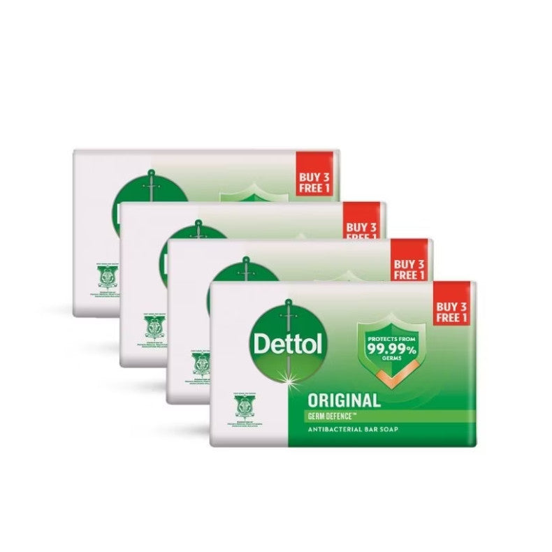 READY STOCK!!!Dettol Original Antibacterial Active Germ Protection Bar Soap 100G BUY 3 FREE #Dettol#Sabun #Antibacterial