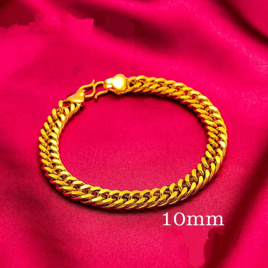 (READYSTOCK) Rantai Tangan Emas Gold Plated Chain Bracelet | Gelang Emas | Gold Jewellery Aksesori Perhiasan HL0041