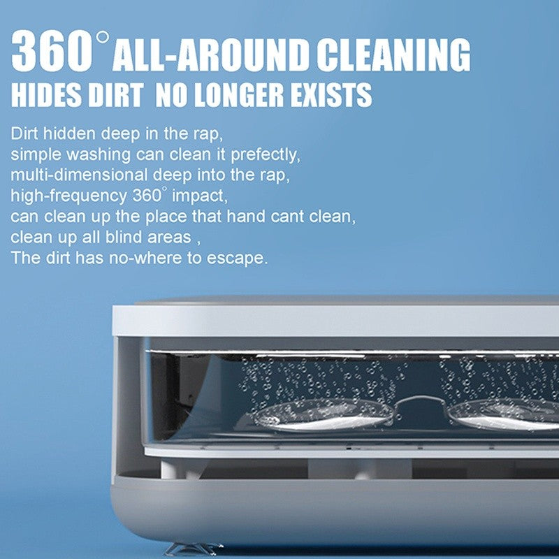 READY STOCK!!! Portable Ultrasonic Cleaner for Cleaning Jewelry Watches Glasses Dentures Coins Razor 超声波清洗机
