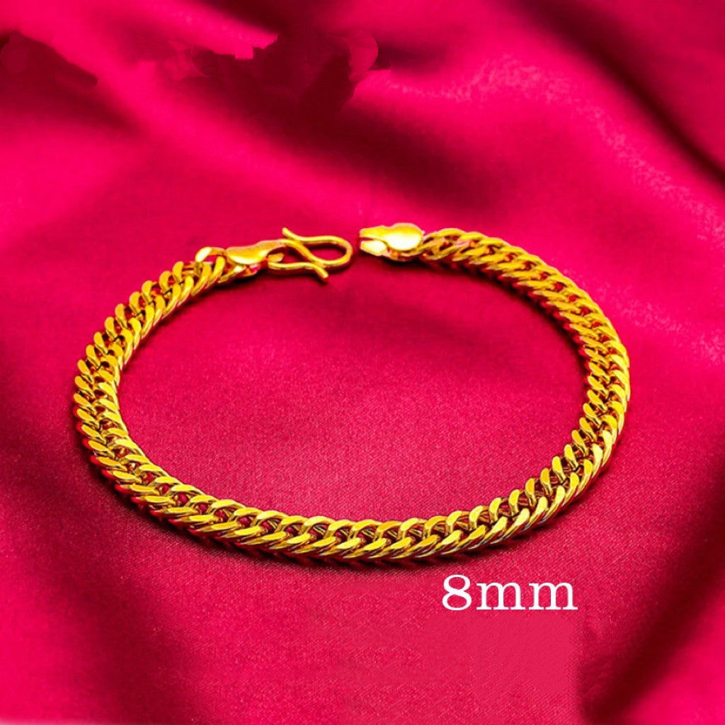 (READYSTOCK) Rantai Tangan Emas Gold Plated Chain Bracelet | Gelang Emas | Gold Jewellery Aksesori Perhiasan HL0041