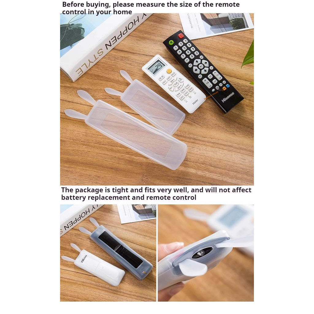 READY STOCK!!! Cartoon Rabbit Ear Silicone Transparent/Luminous Remote Control Cover Waterproof Dust proof Case 兔子遥控器防尘罩