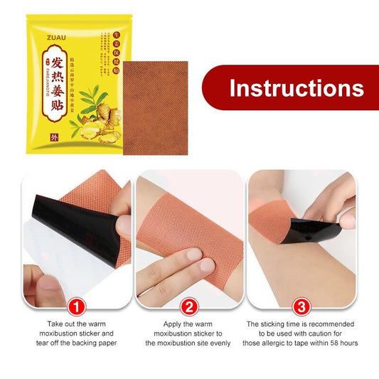 100pcs Heat Ginger Patch Pain Patch Herbal patch koyok halia sakit badan/pain relief patch