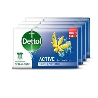 READY STOCK!!!Dettol Original Antibacterial Active Germ Protection Bar Soap 100G BUY 3 FREE #Dettol#Sabun #Antibacterial
