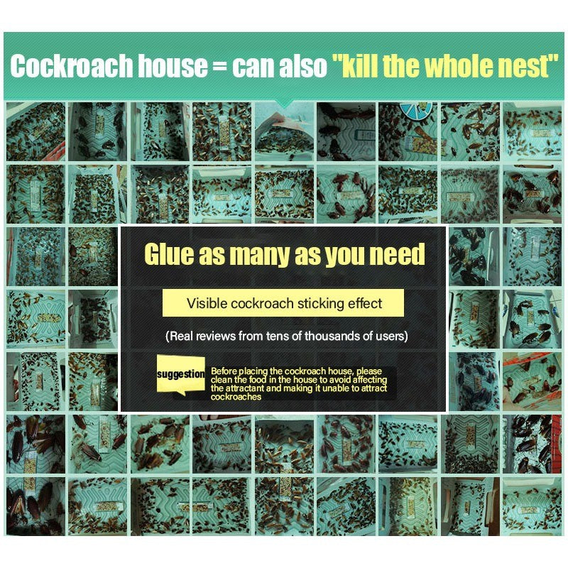 READY STOCK!!! Trap Cockroach House Physical cockroach extermination Roach Trap Lipas killer Ubat lipas rumah 蟑螂捕捉屋