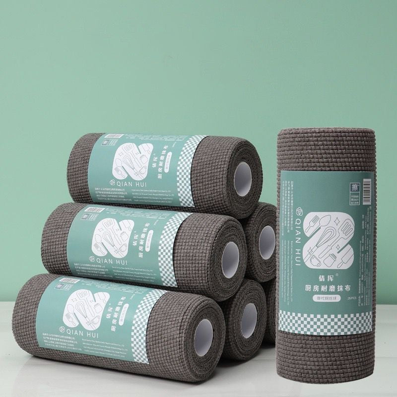 READY STOCK!!! 25PCS Kitchen Versatile Disposable Cleaning Cloth | Durable & Multi-Purpose Wipes 厨房多用途一次性清洁布 | 耐用多功能抹布