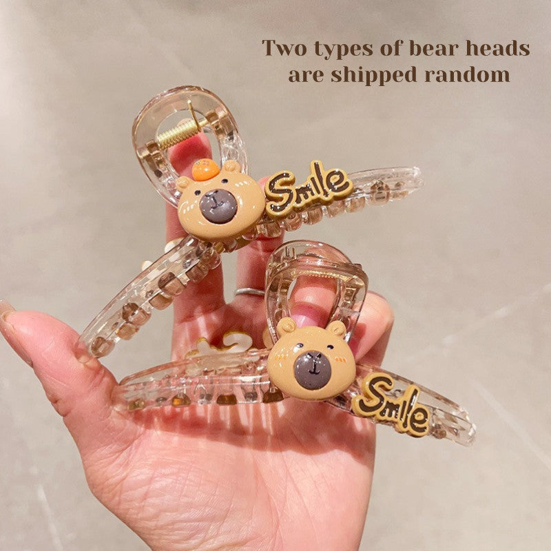 Delicacy Double Sided Butterfly Claw Clip Intersect Sweet Acrylic Hair Clip For Simple Transparent Hair Claw Clips-CSW79