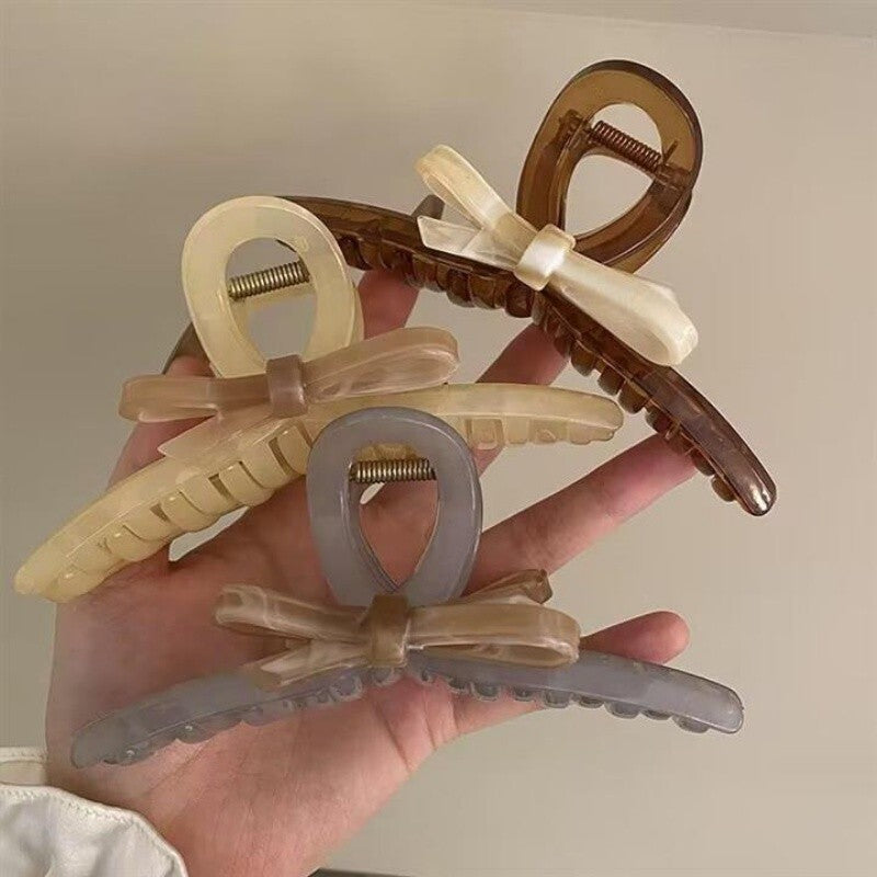 Delicacy Double Sided Butterfly Claw Clip Intersect Sweet Acrylic Hair Clip For Simple Transparent Hair Claw Clips-CSW79