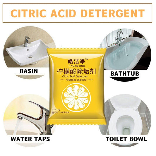(READYSTOCK) Lemon Citric Acid Descaling Agent 10g Inner Container Multipurpose Teapot Cleaning Remover Rust 柠檬柠檬酸除垢剂