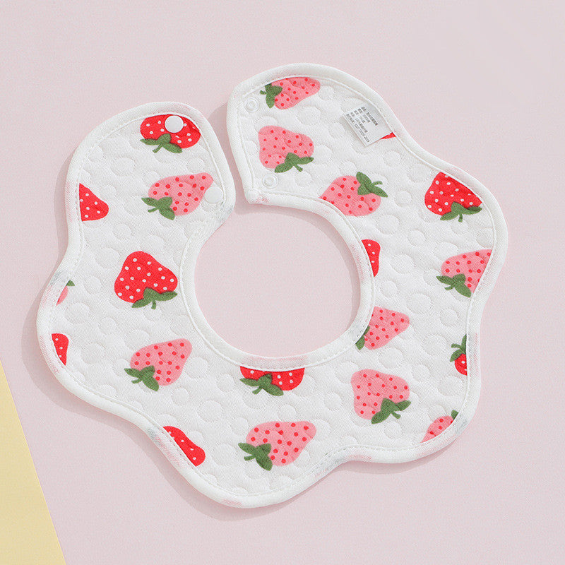 【READY STOCK】Baby Crepe & Knitted Bib Waterproof Baby Bibs 360 Degree Bib Newborn Kids Feeding Baby Saliva Towel-9627