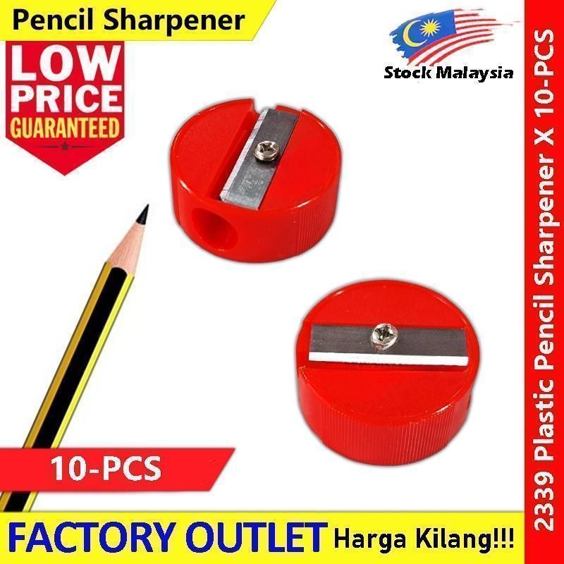 【10-PCS】 Fancy Pencil Sharpener Manual Plastic Basic Pencil Sharpener #Pencil #卷笔刀 #2338 #2339