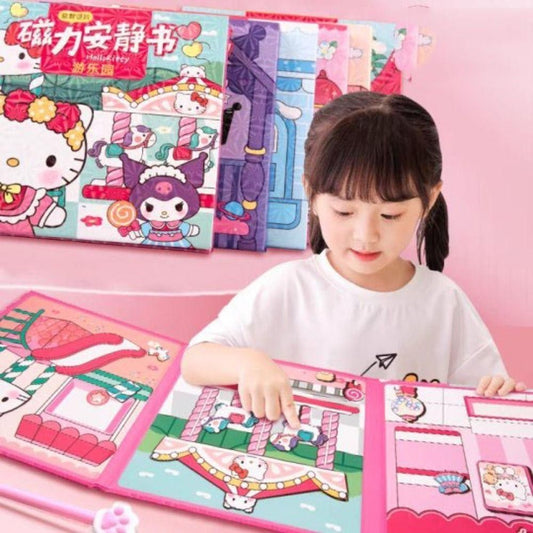 【READY STOCK】Magnetic Quiet Book | Montessori Educational Book | Learning Activity Puzzle Game for Toddlers 磁力安静书AJS-002