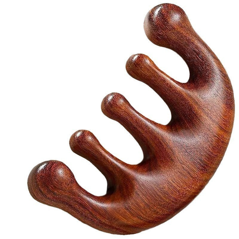 Body Meridian Massage Comb | Deer Antler Acupuncture Comb | Improve Blood Circulation | Anti-Static Hair Brush 经络按摩梳