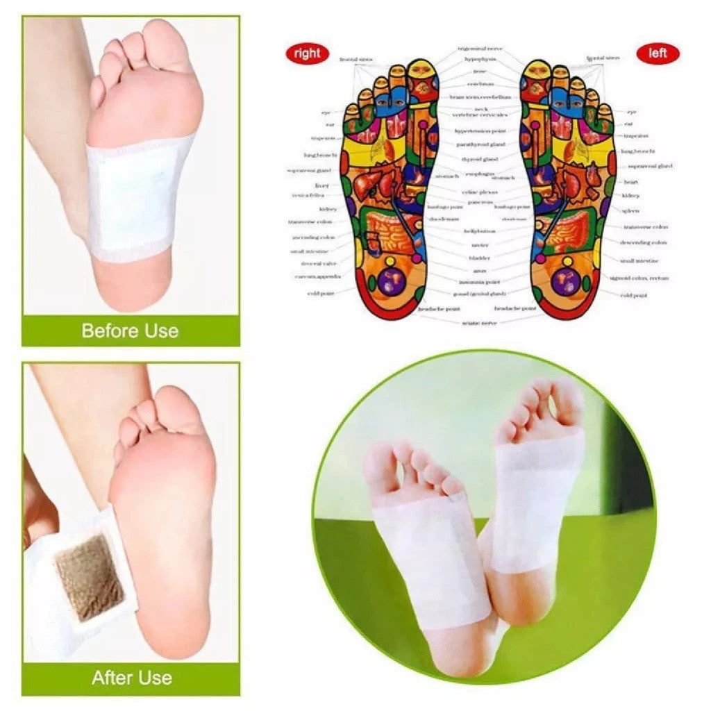 【READY STOCK】KINOKI Detox Foot Pad Cleansing Herbal Patch for Body Toxin Removal Foot Patch for Sleep & Circulation 艾草足贴