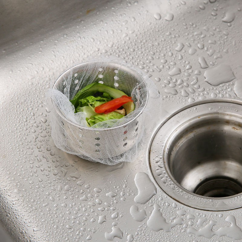 READY STOCK!!! 30Pcs Kitchen Sink Filter Bag Garbage Mesh Disposable Bag Anti-Clogging Bag Penapis Sinki 槽过滤网袋
