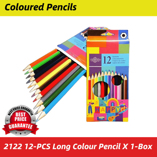 12-Color Long Color Pencil WaterColor Pensil Warna Panjang #2122