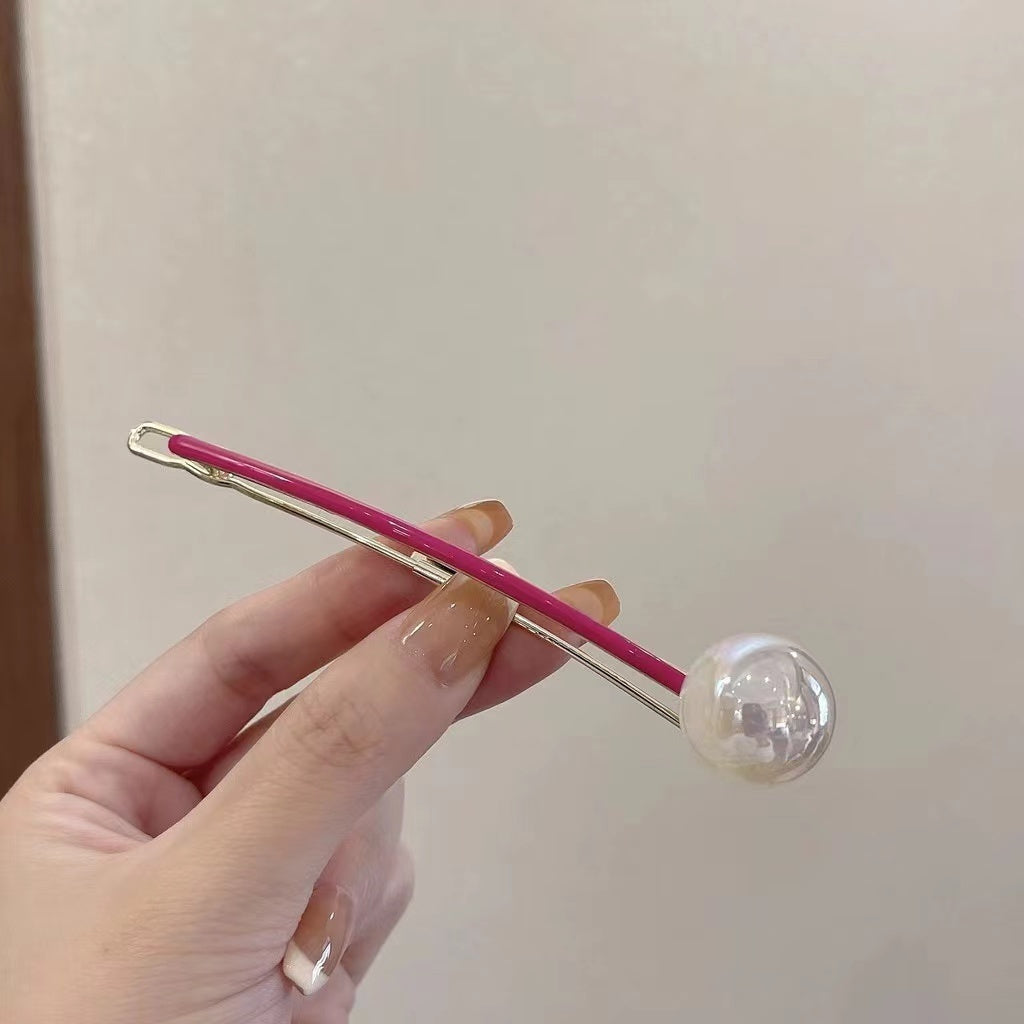 READY STOCK!!!Korean Pearl Hair Clip Hair Pin Hair Accessories Hairpin Hairclip 900 韩国网红ins珍珠发夹抓夹头发夹子后脑勺鲨鱼夹日系边夹发抓