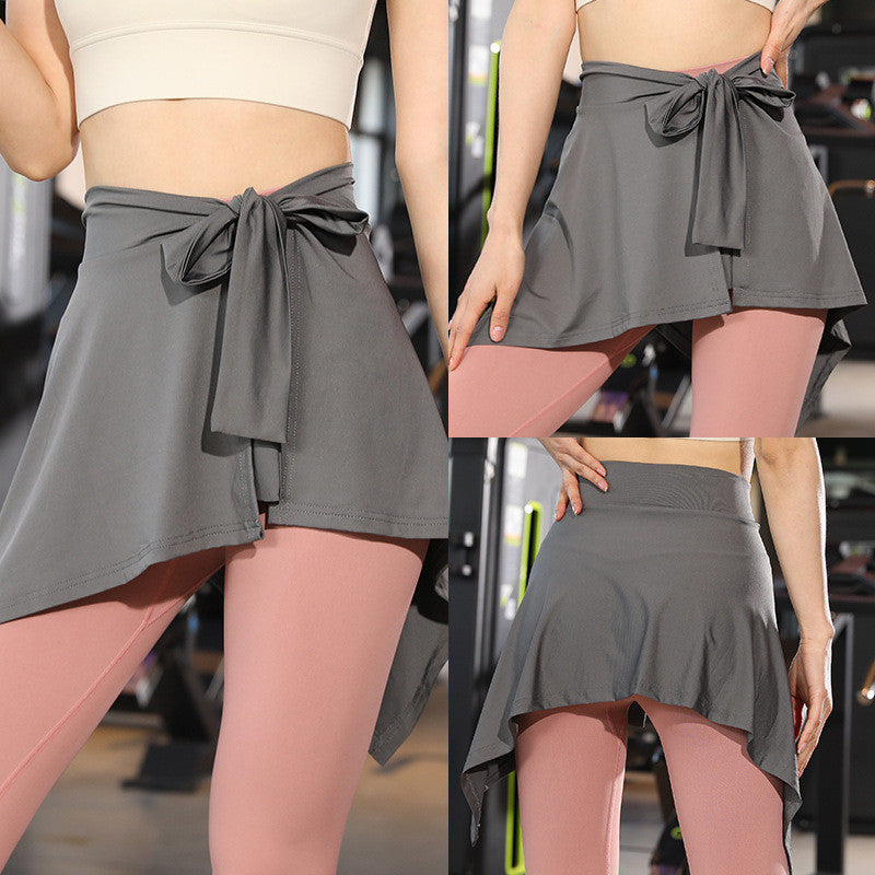 【READY STOCK】Anti-Exposure Towel Wrap for Women | Sports Yoga Cover Skirt | Sporty Quick-Dry Hip Wrap 8060 防走光遮臀巾