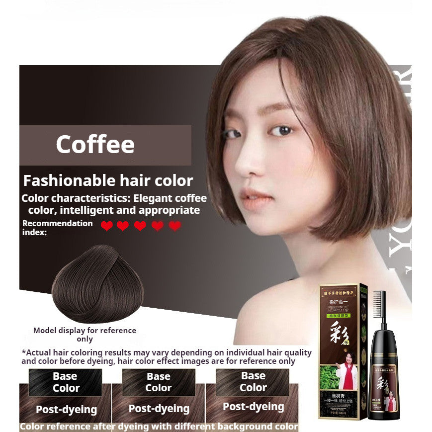 【READY STOCK】Natural Herbal Hair Dye | Plant-Based Non-Toxic Hair Color | Gentle Gray Hair Coverage & Hair Care 天然植物染发剂