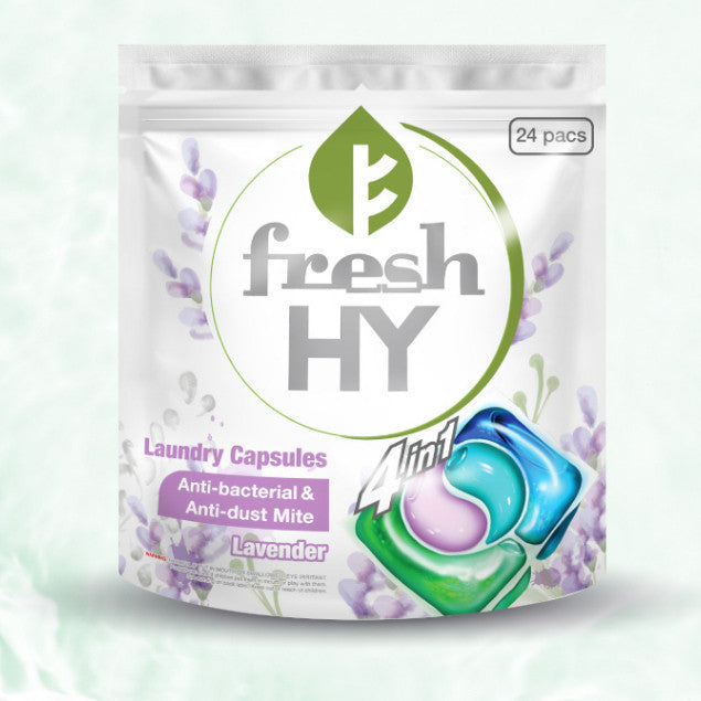 READY STOCK!!! Fresh Hy 4 In 1 Laundry Capsules (10ml x 28 Pcs) / Refill (10ml x 24 Pcs)