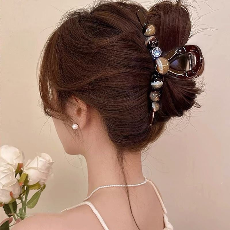Delicacy Double Sided Butterfly Claw Clip Intersect Sweet Acrylic Hair Clip For Simple Transparent Hair Claw Clips-CSW79