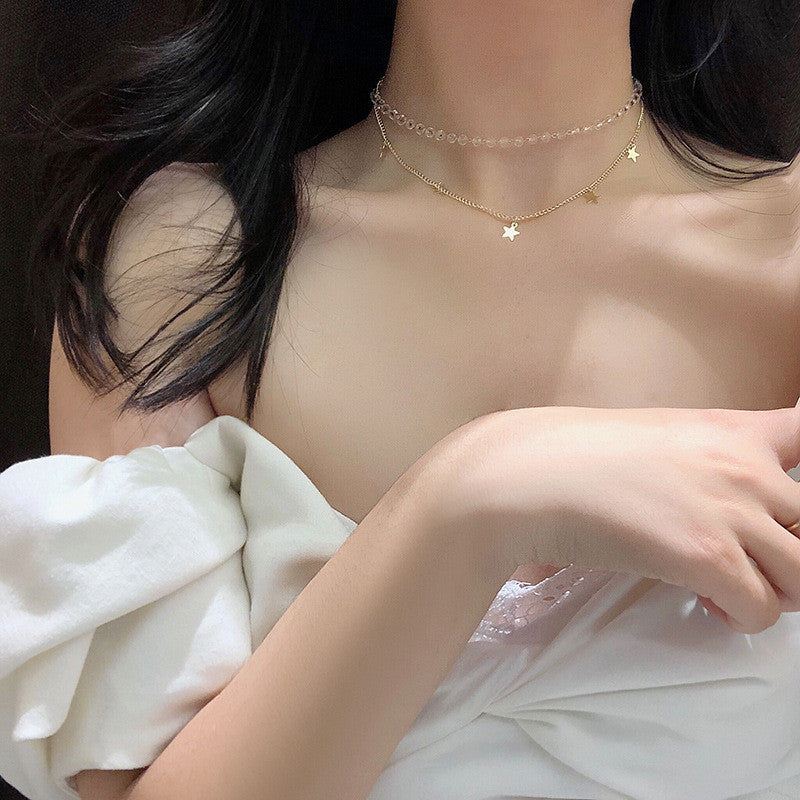 (READYSTOCK) Necklace Korean Love Heart Simple Gold Sliver Chain Fashion Women Jewelry Gift Bear Choker-NLR000 韩系爱心项链