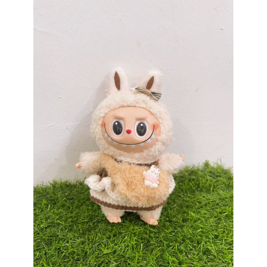 READY STOCK!!!Labubu Filled Doll Clothes Cos Gift Mini Jumpsuits For Labubu Macaron Clothes Doll+Clothes Labubu公仔专用服饰