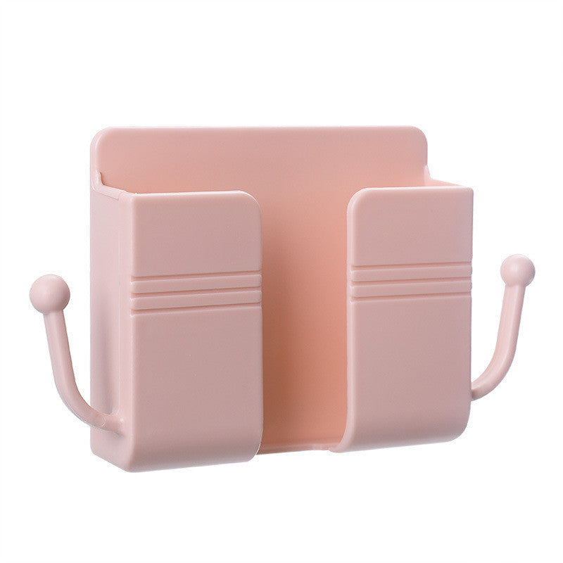 【READY STOCK】Wall-Mounted Phone Holder | No-Drill Adhesive Removable Phone Stand | Bedside, Kitchen, Bathroom Use 墙壁手机支架