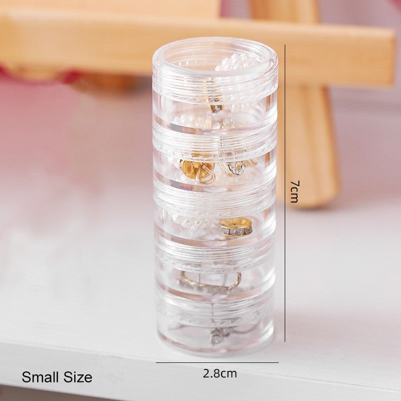 (READYSTOCK) Multilayer Rotating Jewelry Storage Box Jewelry Earrings Ring Plastics Box Jewelry Stand 首饰收纳盒