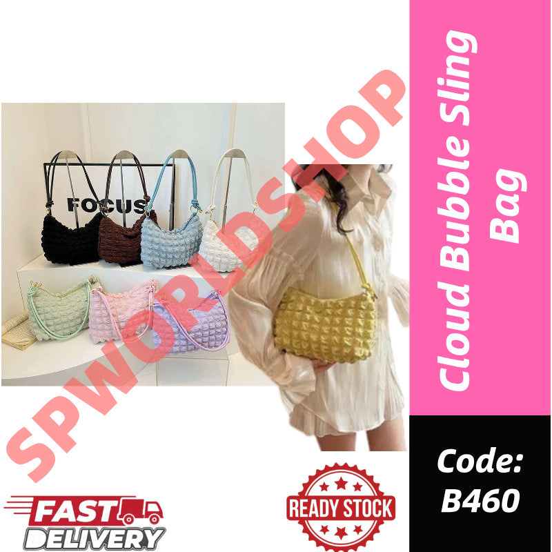 【READY STOCK】Cloud Bubble Sling Bag / Beg Silang Cloud Bubble Wanita Korean Fashion bag 云朵斜挎包 B460 B03140