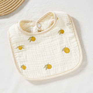 READY STOCK!!! Baby Kids Towel Baby Cotton Toddler 8 Layer Saliva Towel Ins Fesyen Baby Bib With Button Bibik WW0848i