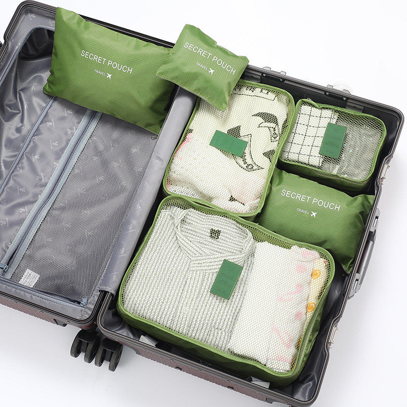 READY STOCK!!! 6 in 1 Korean Travel Packing Clothes Storage Organizer Bag Pouch NF001 旅行收纳袋六件套