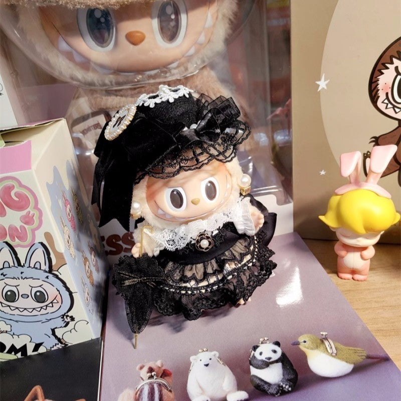 READY STOCK!!!Labubu Filled Doll Clothes Cos Gift Mini Jumpsuits For Labubu Macaron Clothes Doll+Clothes Labubu公仔专用服饰