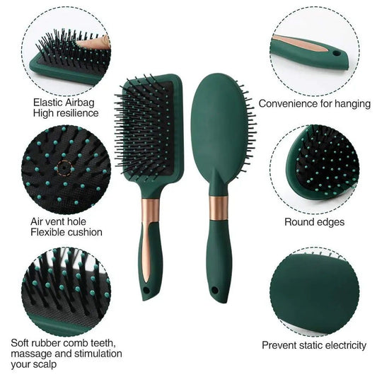 (READYSTOCK) Anti Static Massage Large Comb High Temperature Resistance Hair Brush Scalp Volume Hijab 防静电按摩大号梳
