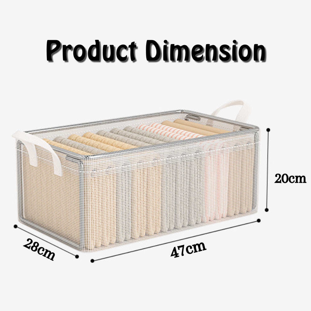 PVC Foldable Storage Box Waterproof Wardrobe Organizer Box Clothes Closet Storage Box