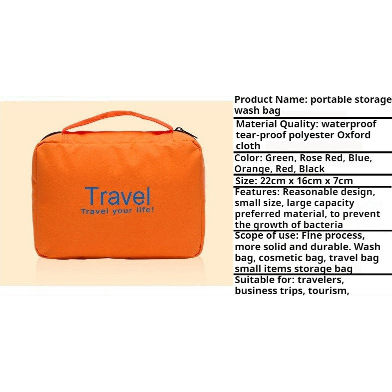 READY STOCK!!! Stylish Travel Makeup & Toiletry Bag Multifunctional Organizer Pouch NF030 挂钩式手提洗漱用品化妆包