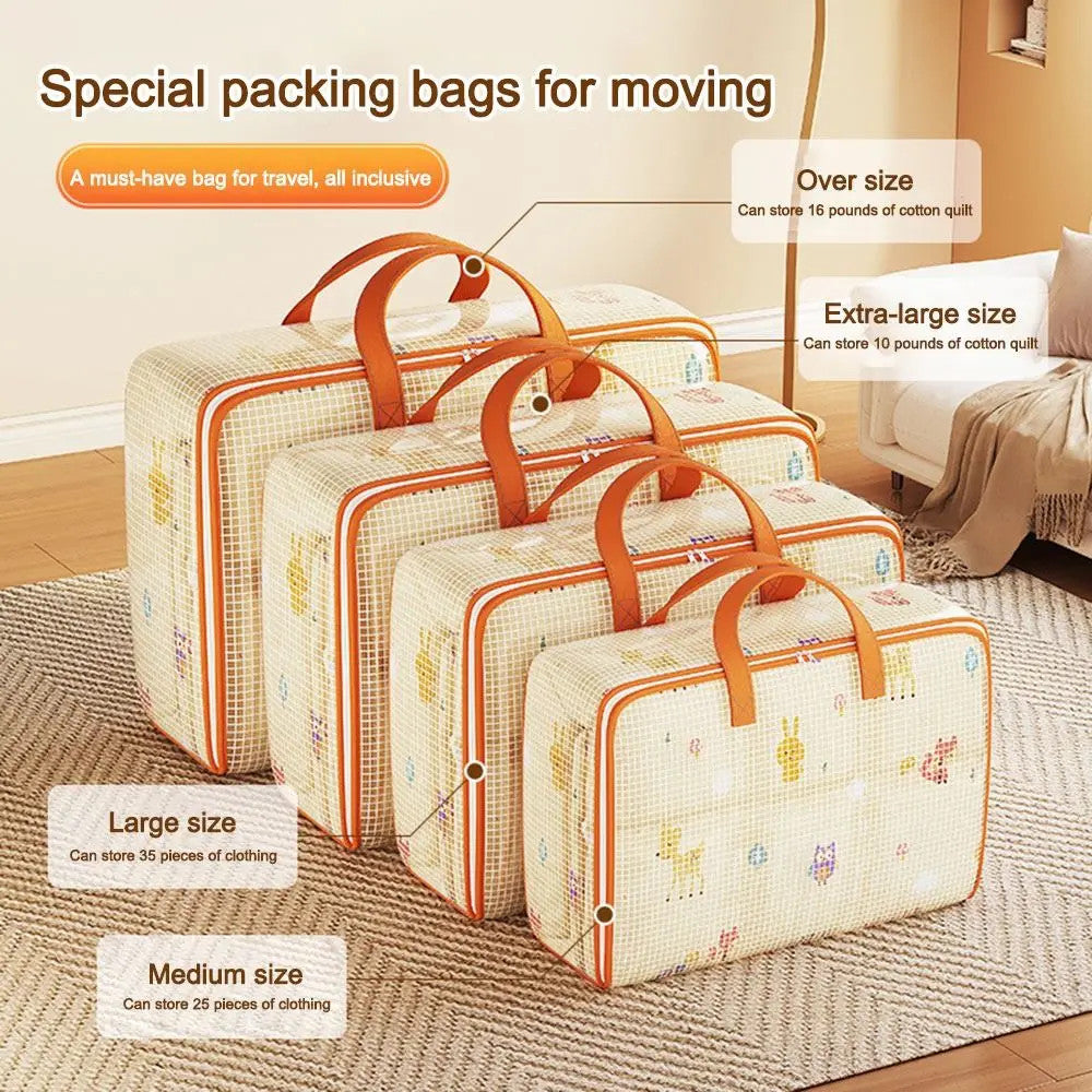 (READYSTOCK) PVC Transparent Storage Bag Waterproof Beg Quilt Storage Bag Moving Packing Bag Blanket Storage PVC透明收纳袋