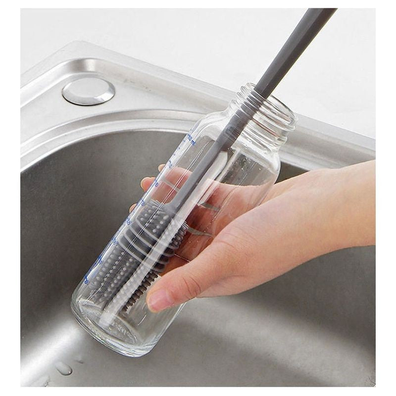 (READYSTOCK) Silicone Cup Washing Brush Long Handle Drink Wineglass Bottle Glass Cup 硅胶杯刷