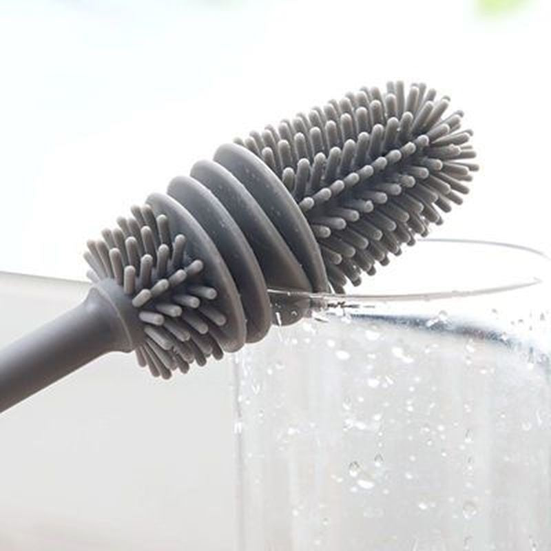 (READYSTOCK) Silicone Cup Washing Brush Long Handle Drink Wineglass Bottle Glass Cup 硅胶杯刷