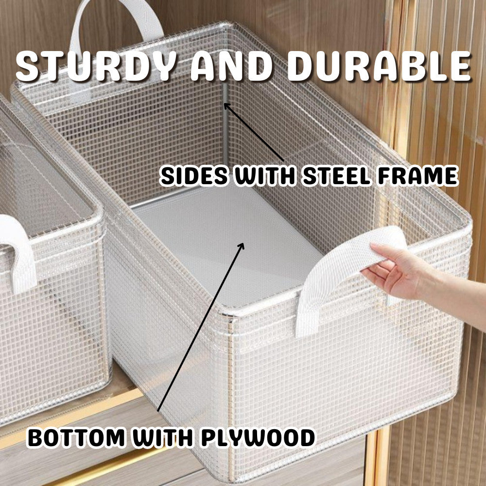 PVC Foldable Storage Box Waterproof Wardrobe Organizer Box Clothes Closet Storage Box