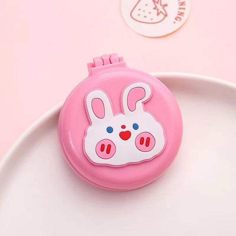 (READYSTOCK) Portable Mini Round Hair Comb with Mirror Hair Salon Hairdressing Small Size Massage 便携迷你圆形梳子带镜子